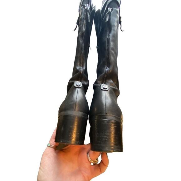 Anne Klein Flex Junip black leather riding boots size 9.5 - Picture 3 of 8
